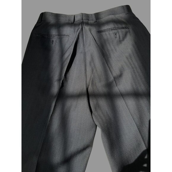 Bertucci Mens Blue Dress Pants Pleated Front W/ Button & Zipper Closure Size 34 - Picture 3 of 7